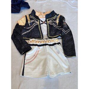 Demon Hunters Black / White Costume, 3-Piece Set Jacket ,Tank Top & Shorts NWOT